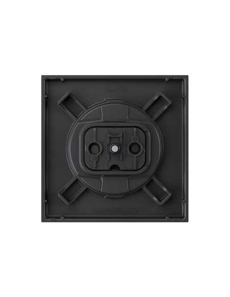 Simon 360 Matte Black Cover for Bipolar Socket Base
