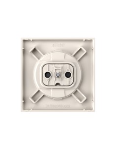 Simon 360 Matte Sand Steel Cover for Bipolar Socket Base 2