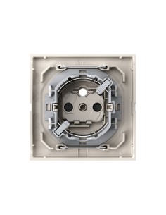 CLEAN modular matte sand French socket cover Simon 360 2