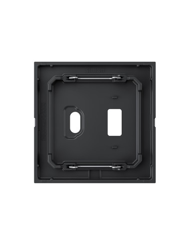Simon 360 schwarze matte USB-A+C-Abdeckung