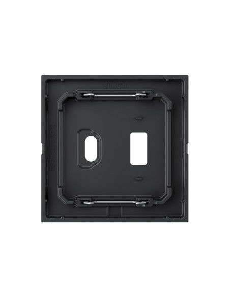 Simon 360 schwarze matte USB-A+C-Abdeckung