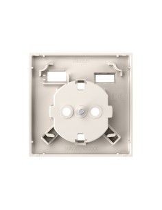 Piastra per Schuko con 2 USB A e C sabbia opaca serie Simon 360 2