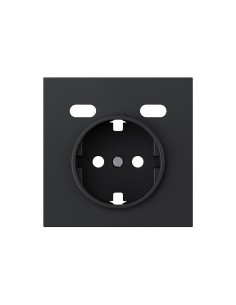 Tapa para Schuko con 2 puertos USB C negro mate serie...
