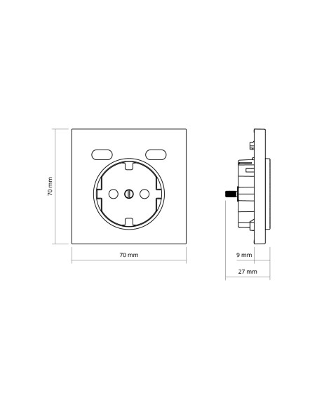 Schuko-Abdeckung mit 2 USB-C-Anschlüssen Sandoptik Serie Simon 360