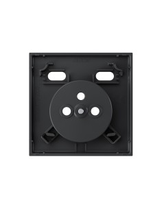 French socket cover with double USB C matte black Simon 360 series 2