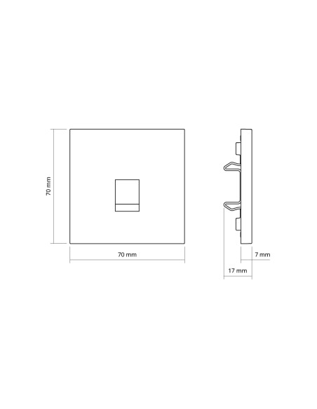 RJ45-Abdeckung Wüstensand matt Simon 360