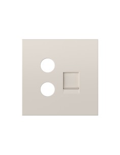 Couvercle TV et RJ45 Sable Mat Simon 360