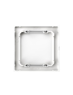 Couvercle aveugle série Simon 360 acier thermodurcissable blanc mat 2