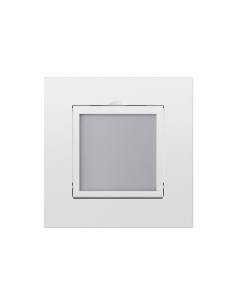 Tapa con visor para baliza de cortesía Simon 360 blanco mate