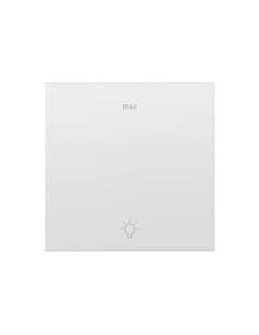 Individual button for switch with engraved pulsating light IP44 matte white Simon 360