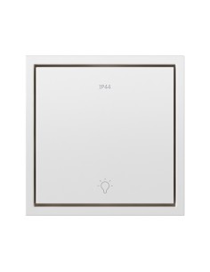Individual button for switch with engraved pulsating light IP44 matte white Simon 360 2