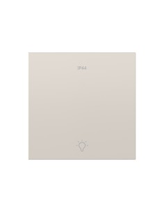 Individual switch for engraved pushbutton with pulsating light IP44 sand matte Simon 360