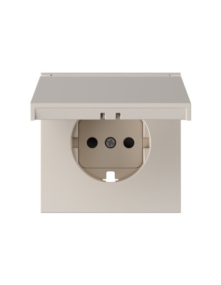 Schuko-Steckdosenabdeckung IP44 Mattsand Simon 360