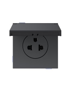 Euroamerican modular socket base 16A IP44 matte black Simon 360