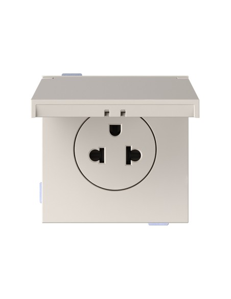 Modulares Eurostecker-Basis Simon 360 16A IP44 Sandmatt