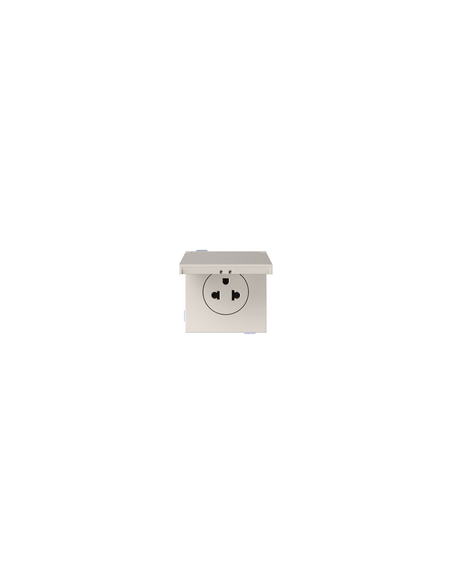 Modulares Eurostecker-Basis Simon 360 16A IP44 Sandmatt