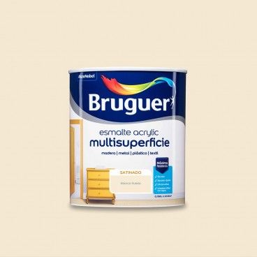 ÉMAIL ACRYLIQUE MULTISURFACE SATIN BLANC 0,750 L BRUGUER