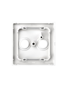 Universal R-TV+SAT socket cover IP44 matte white Simon 360 2