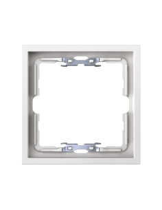 Frame for 1 element matte white with Simon 360 aligner