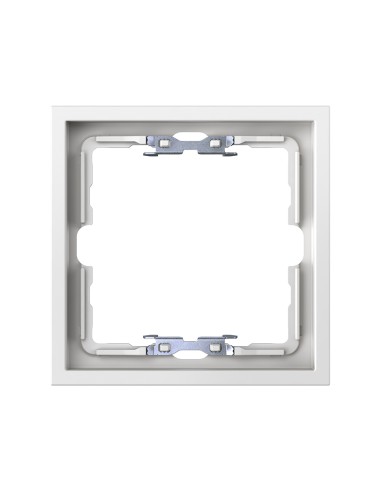 Frame for 1 element matte white with Simon 360 aligner