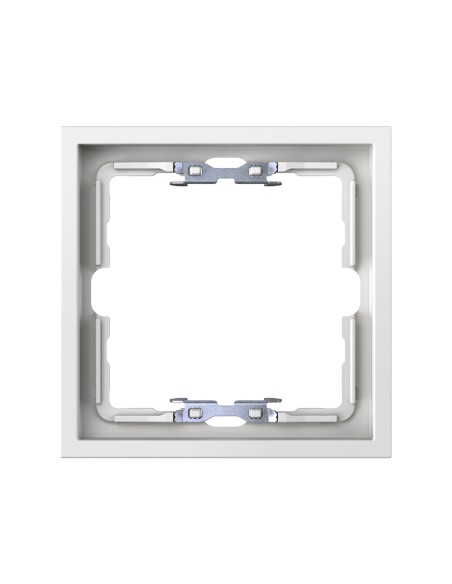 Frame for 1 element matte white with Simon 360 aligner