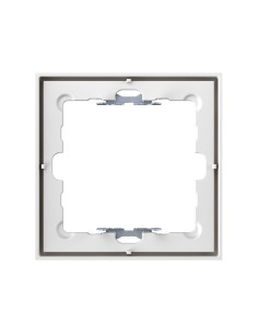 Frame for 1 element matte white with Simon 360 aligner 2