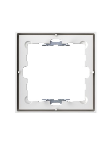 Frame for 1 element matte white with Simon 360 aligner