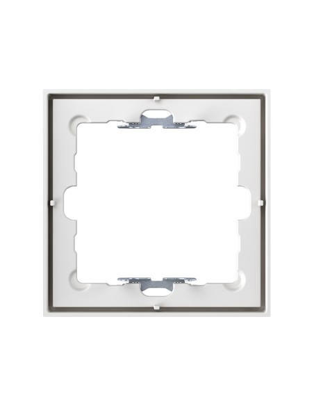 Frame for 1 element matte white with Simon 360 aligner