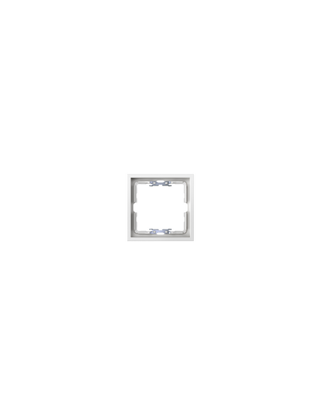 Frame for 1 element matte white with Simon 360 aligner
