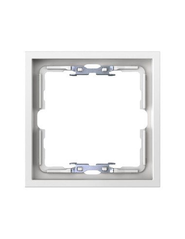 Frame for 1 element matte white with Simon 360 aligner