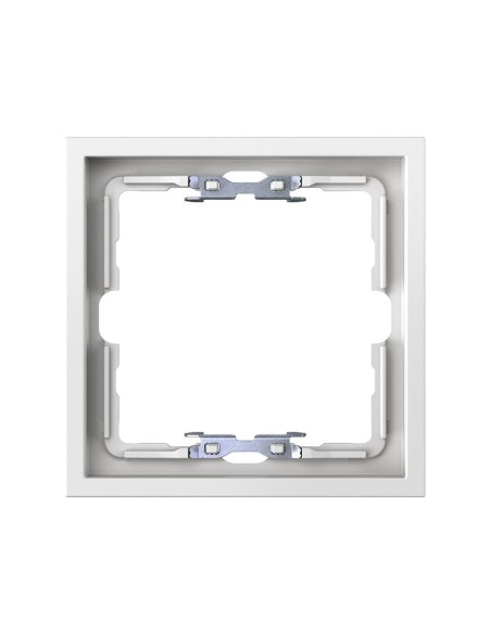 Frame for 1 element matte white with Simon 360 aligner