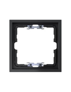 Cadre pour 1 élément noir mat avec aligneur Simon 360