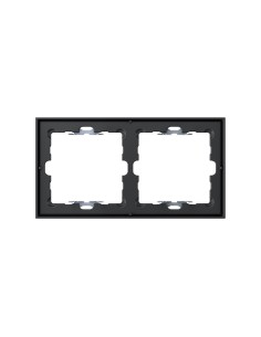 Cadre pour 2 éléments noir mat avec aligneur Simon 360 2