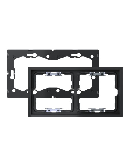 Black Matte Frame for 2 Elements with Simon 360 Aligner