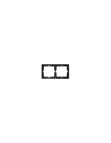 Black Matte Frame for 2 Elements with Simon 360 Aligner