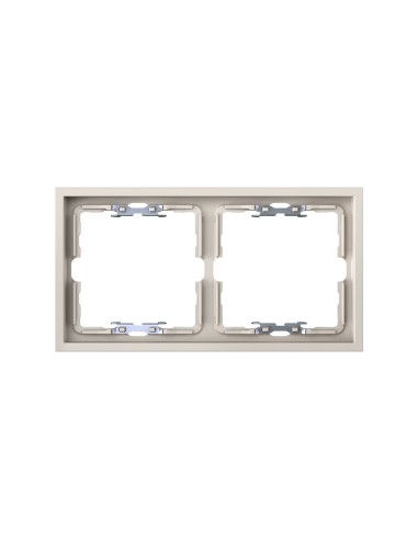 Frame for 2 elements sand matte finish with Simon 360 aligner