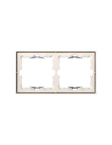 Frame for 2 elements sand matte finish with Simon 360 aligner