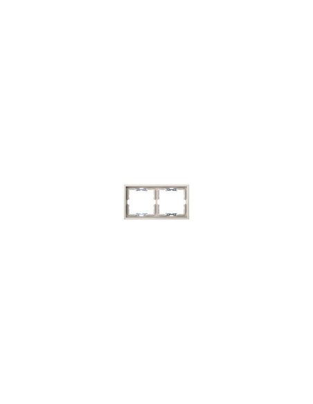 Frame for 2 elements sand matte finish with Simon 360 aligner