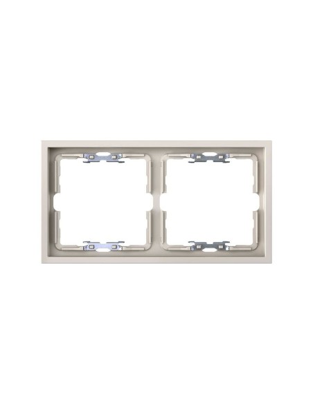 Frame for 2 elements sand matte finish with Simon 360 aligner