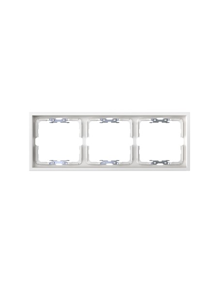 White Matte Frame for 3 Elements with Simon 360 Aligner