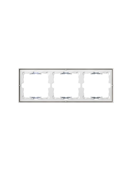 White Matte Frame for 3 Elements with Simon 360 Aligner