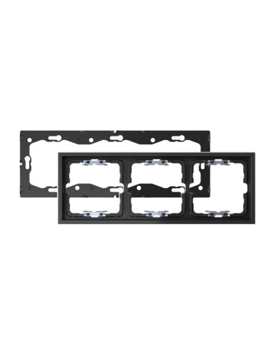 Black Matte Frame for 3 Elements with Simon 360 Aligner