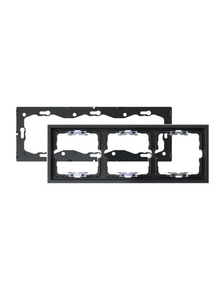Black Matte Frame for 3 Elements with Simon 360 Aligner