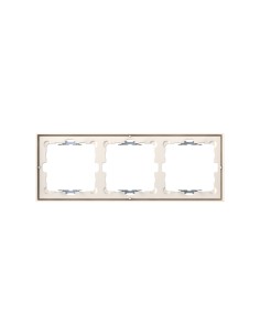 Frame for 3 elements matte sand finish with Simon 360... 2