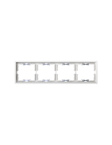 White Matte Frame for 4 Elements with Simon 360 Aligner