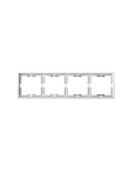White Matte Frame for 4 Elements with Simon 360 Aligner