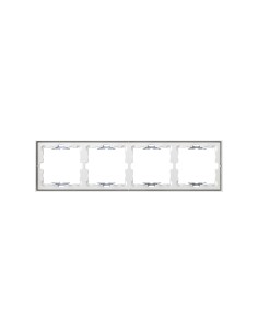 White Matte Frame for 4 Elements with Simon 360 Aligner 2