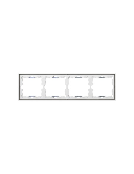 White Matte Frame for 4 Elements with Simon 360 Aligner