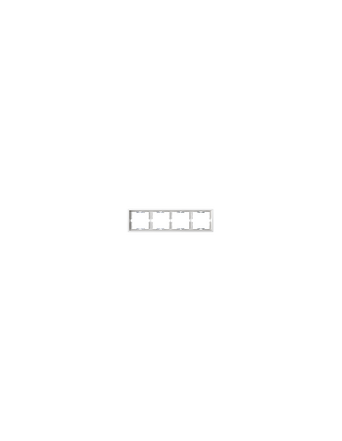 White Matte Frame for 4 Elements with Simon 360 Aligner