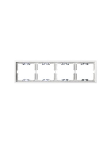 White Matte Frame for 4 Elements with Simon 360 Aligner
